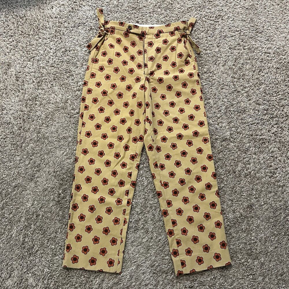 Floral Print Ankle Pants